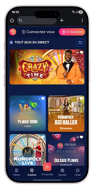 Celsius Casino en direct